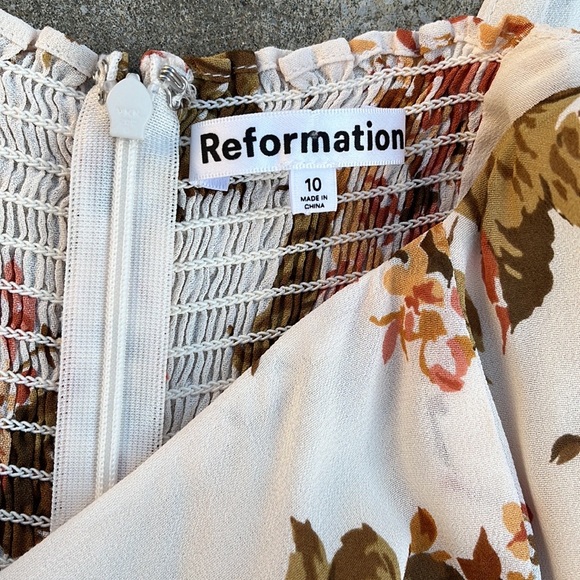 NWT Reformation Twilight Floral Midi Dress in Bella - Picture 5 of 12